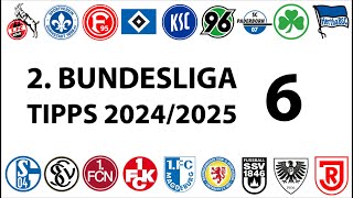 Bundesligatipps 2Liga  6Spieltag  Saison 20242025 [upl. by Wallas593]