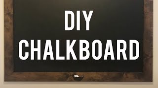 How to Make a Chalkboard  DIY Woodworking [upl. by Leorsiy]