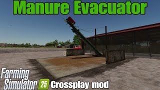 Manure Evacuator  FS25 Crossplay mod [upl. by Nuzzi]