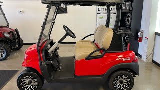 Golf Car 2023 Club Car Onward Rally Red NEW 2023 LITHIUM [upl. by Justinn]