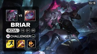 Briar vs Poppy Jungle  KR Challenger  Patch 1318 Season [upl. by Krueger737]