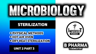 Sterilization  Hot Air Oven  Methods Of Sterilization  Microbiology  B Pharm 3rd Semester [upl. by Anehsuc]