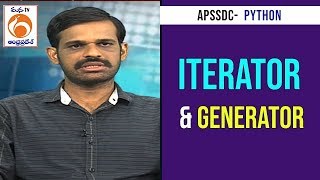 Iterator and Generator  Python Training Program  APSSDC  Mana TV [upl. by Osman184]