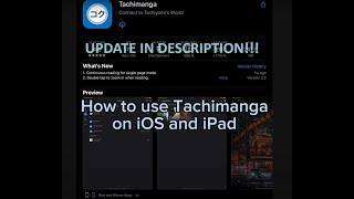 How To Use Tachimanga On iOS and iPad The Tachiyomi Of iOS [upl. by Trainer]