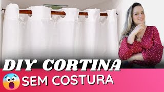 Como fazer CORTINA SEM COSTURA RÁPIDO [upl. by Cassaundra]