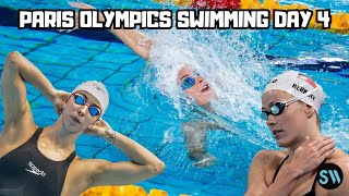 Day 4 Olympic Swimming  Paris 2024  Regan Smith vs Kaylee McKeown vs Kat Berkoff [upl. by Nwadrebma]