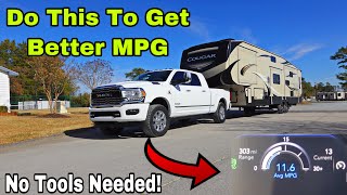 Trying To Get The Best MPG Towing I Learned This Technique That Will Get You 23 MPG Better [upl. by Nonna]