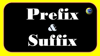 Prefix and Suffix [upl. by Lisab]