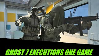 GHOST  7 EXECUTIONS IN ONE GAME Call of Duty® Modern Warfare® [upl. by Barstow]