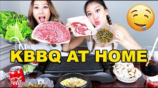 KOREAN BBQ MUKBANG EAT WITH US 😋 [upl. by Enelrak]