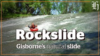 Rere Rockslide  New Zealands natural water slide [upl. by Calle903]