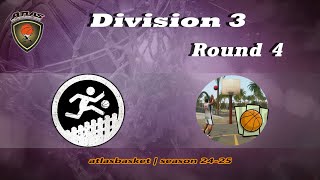 Atlasbasket  Div 3Round 4  ΜΓΚ vs SAN ANDREAS [upl. by Vtehsta536]