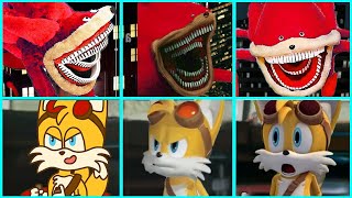 Sonic The Hedgehog Movie RED SHIN THE SONIC TAPES vs TAILS SONIC BOOM Uh Meow Compilation [upl. by Yznil839]