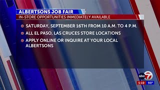 Albertsons hosts job fair in El Paso and Las Cruces [upl. by Som]