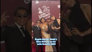 Nodal Angela Aguilar Marc Anthony y Nadia Ferreira Latin Grammy angelaaguilar nodal marcanthony [upl. by Alliuqat]