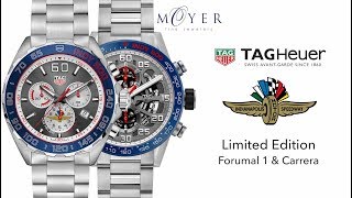 New for 2018 TAG Heuer Limited Edition Indianapolis 500 Watches at Moyer Fine Jewelers [upl. by Aeduj918]