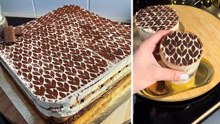 SANS FOUR Gâteau en 5 minutes gâteau d’anniversaire façon tiramisu facile et rapide [upl. by Ainat]