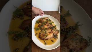 Fish meunière with browned butter and capers shorts foodasmr food foodie chef yummy fyp food [upl. by Karisa119]