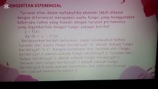 Materi Diferensial [upl. by Ellehcor691]