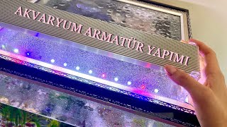 DIY Bitkili Akvaryum Power Led Armatür Aydınlatma Yapımı  Power Led Seri Bağlama  1W 350mA [upl. by Pepper830]