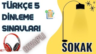 5SINIF TÜRKÇE 2DİNLEME SINAVI SOKAK  EDMONDO DE AMICIS CEVAPLI [upl. by Semela]