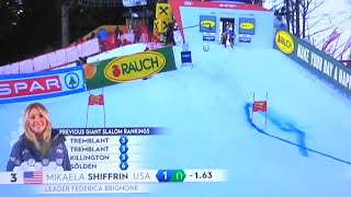 Mikaela Shiffrin  WINNER 92  Giant Slalom  Lienz  RUN 2  2023 [upl. by Anigger]