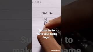 Aman name logo shortfeed short subscribe [upl. by Kaslik]