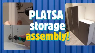 Ikea Platsa storage assembly  How hard can it be Really [upl. by Eduam]