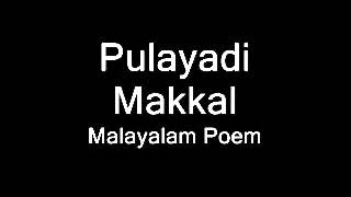 Pulayadi Makkal പുലയാടി മക്കള്‍ കവിത [upl. by Shell352]