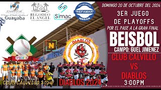 DIABLOS VS CLUB CALVILLO 20OCT2024 [upl. by Oirretno878]