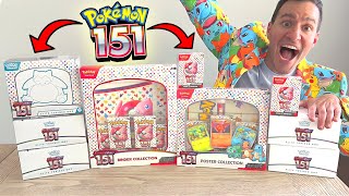 Opening EVERY Pokemon 151 Box [upl. by Sherr]