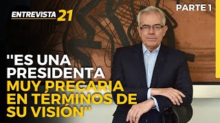 Castagnola sobre Boluarte Es una presidenta muy precaria en términos de su visión Entrevista21 [upl. by Auod]