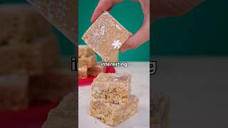 These EGGNOG RICE KRISPIE TREATS feel like a holiday hack [upl. by Sabian]