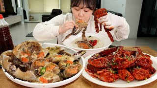 간장게장 VS 양념게장 오늘은 둘 다 먹자 침고이는 게장 먹방🦀Ganjang Gejang amp Yangnyeom Gejang MUKBANG [upl. by Aedrahs]