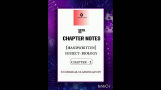 Biology Class 11 Chapter 2 Hand written notes biology notes PhysicsWallah [upl. by Ahsiekat820]