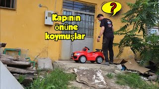 Bakın kapımın önüne ne koymuşlar akülü araba tamiri kendindeyapabilirsin [upl. by Lenhard]