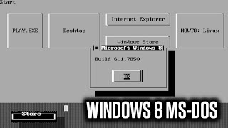 Ternyata Windows 8 ada yang Versi MSDOS 16 Bit  Bagaimanakah Tampilannya [upl. by Kulseth]