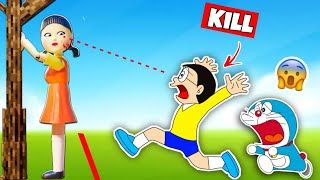 Nobita And Doremon Join Squid Game  Shinchan And Nobita Game  Funny Game [upl. by Mead70]