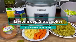 Erwtensoep Slowcooker  Recept [upl. by Brodie]