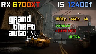 GTA IV i5 12400f  RX 6700XT [upl. by Tilla]