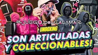 Figuras de los JUEGOS DEL CALAMAR “Front Man” y “Mask worker” de Bandai y TamashiiNations Unboxing [upl. by Marney987]