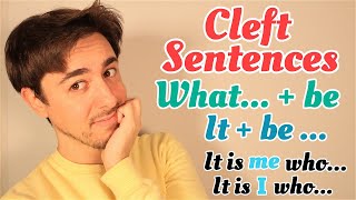 CLEFT SENTENCES en INGLÉS  Gramática [upl. by Jankey174]