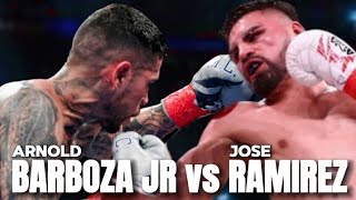 Arnold Barboza Jr upsets Jose Ramirez via Unanimous decision Victory [upl. by Yrbua]