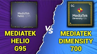 Mediatek dimensity 700 vs Mediatek Helio G95 🔥  Which is better  Helio G95 vs dimensity 700 🤯🤯 [upl. by Allisurd]