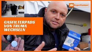 Filterpads TRUMA vom Gasfilter im Wohnwagen einfach wechseln  DIYTipp [upl. by Nordna]