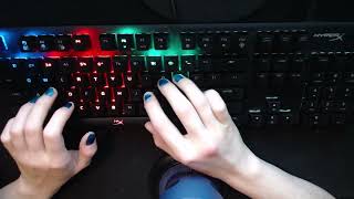 ASMR gum chewing clicky keyboard noises mic brushing no talking  Study with me [upl. by Meensat]