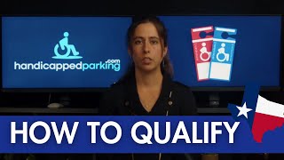 The Ultimate Guide to Qualifying for A Texas Handicap Placard [upl. by Korrie]