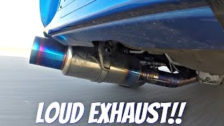 Subaru Impreza STi with Tomei Ti Titanium Exhaust LOUD Sound [upl. by Nodaj]