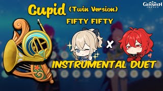 Cupid Twin Ver  Instrumental Duet Lyre amp Horn Cover【Genshin Impact】 [upl. by Sarchet]