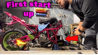 Yamaha fz07 stunt build part 4 motorsport yamahafz07 motovlog [upl. by Zimmer72]